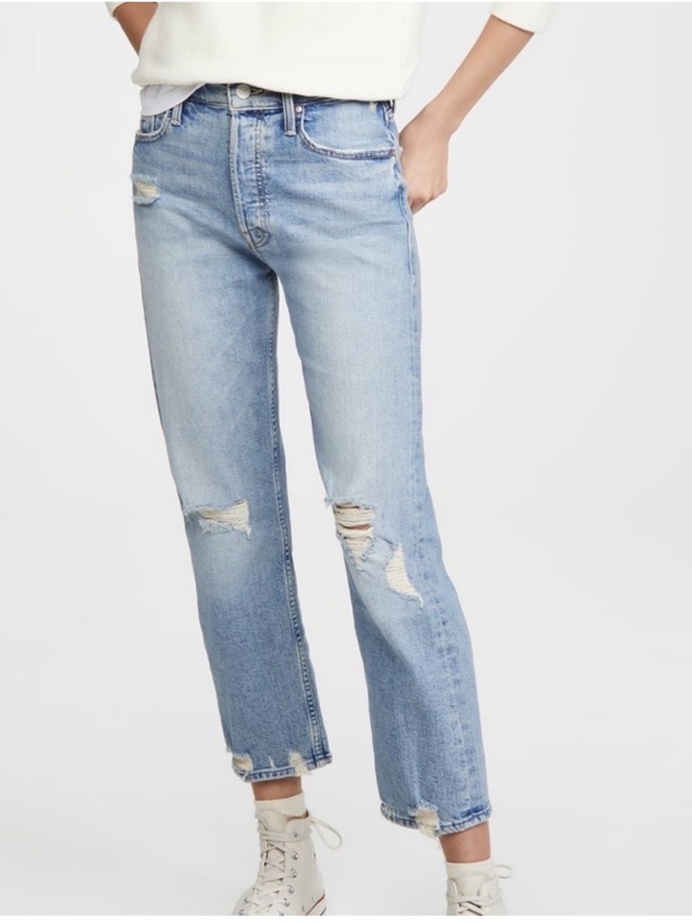 Mother Superior The Tomcat Jeans Women’s Size 28 The‎ Confession Wash Distressed